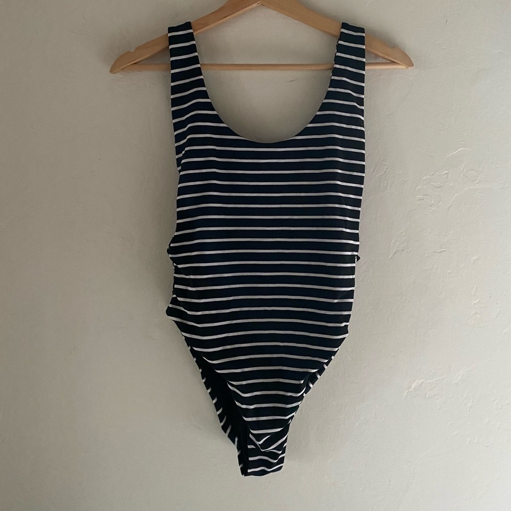Striped AEO swimsuit